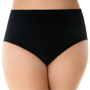 NWT Magicsuit black ruched bikini bottoms - size 16